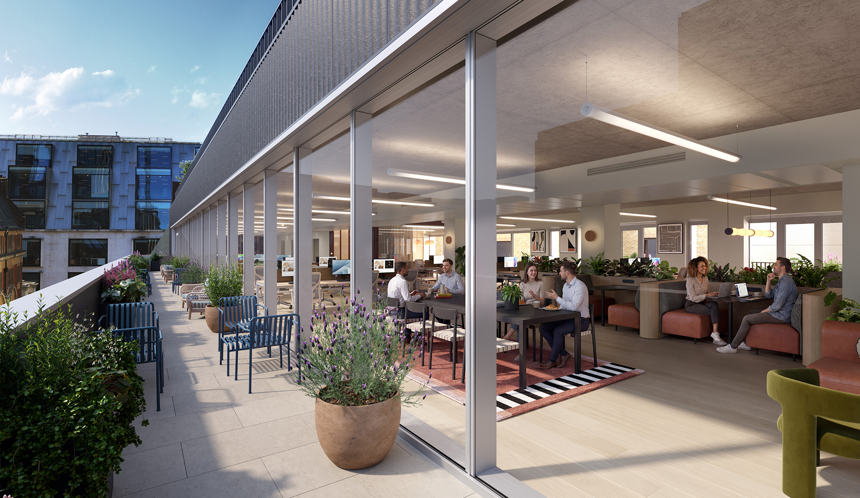 5th floor demised terrace and office CGI